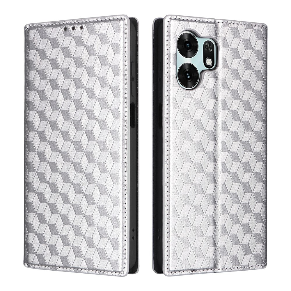 For Honor X6d 5G / Play 60A 5G Case Wallet Rhombus Imprinted PU Leather Phone Cover