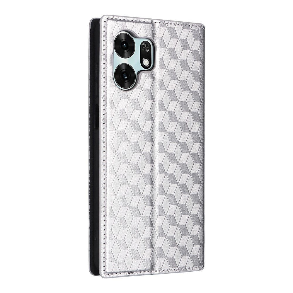For Honor X6d 5G / Play 60A 5G Case Wallet Rhombus Imprinted PU Leather Phone Cover