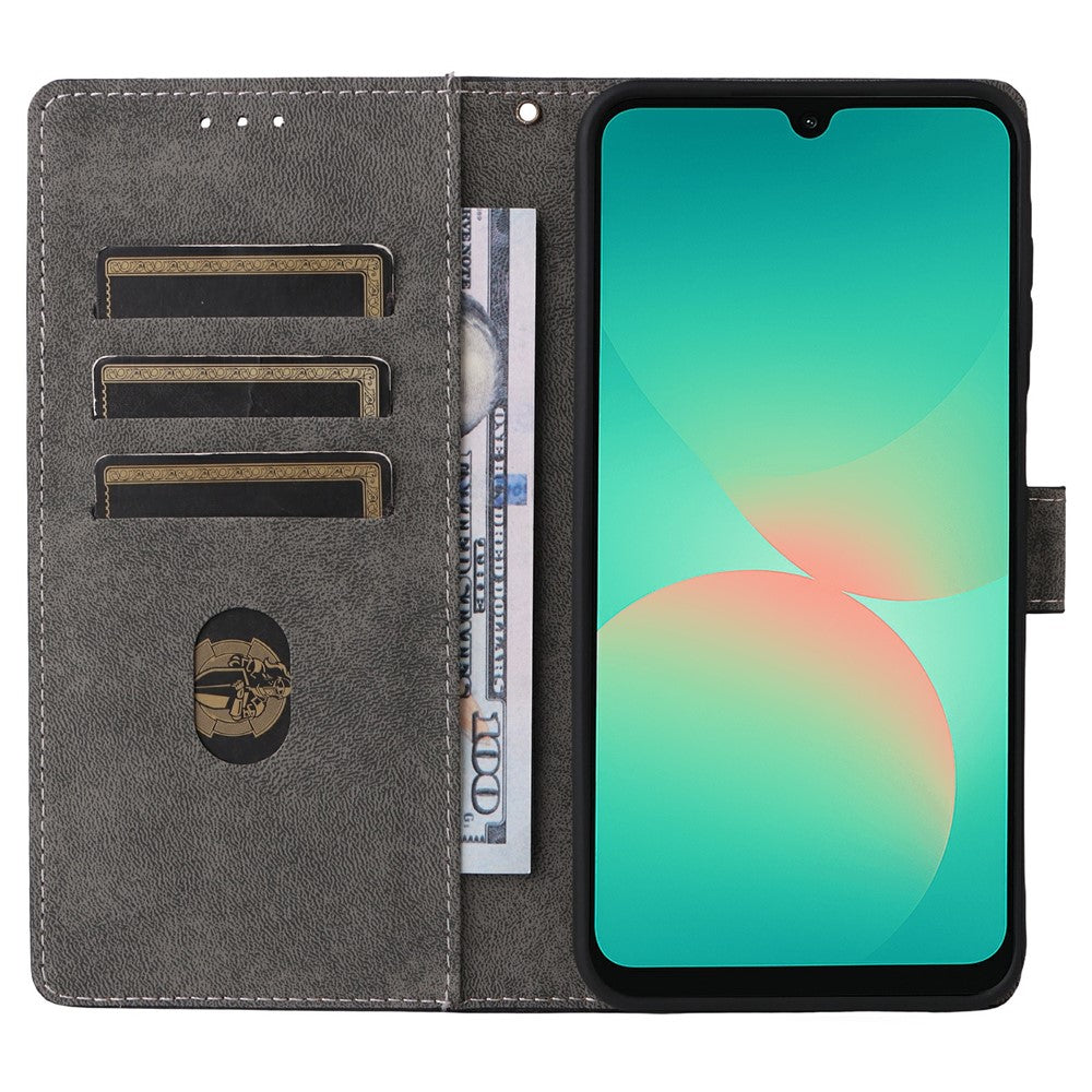 For Samsung Galaxy A27 5G Case Wallet RFID Blocking PU Leather Phone Cover Stand with Strap