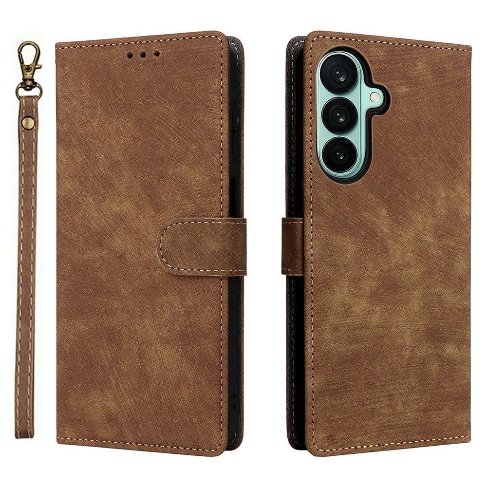 For Samsung Galaxy A27 5G Case Wallet RFID Blocking PU Leather Phone Cover Stand with Strap