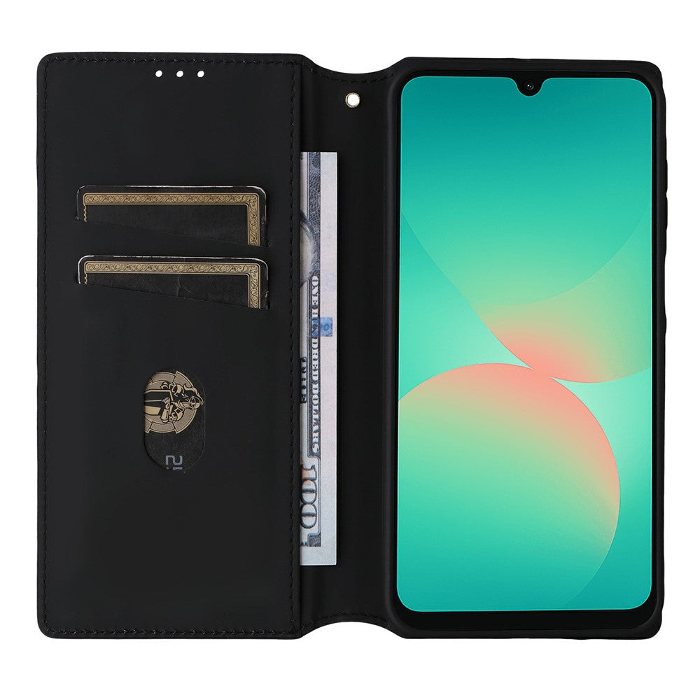 Samsung Galaxy A27 5G Plånboksfodral i PU-läder med rhombustryck