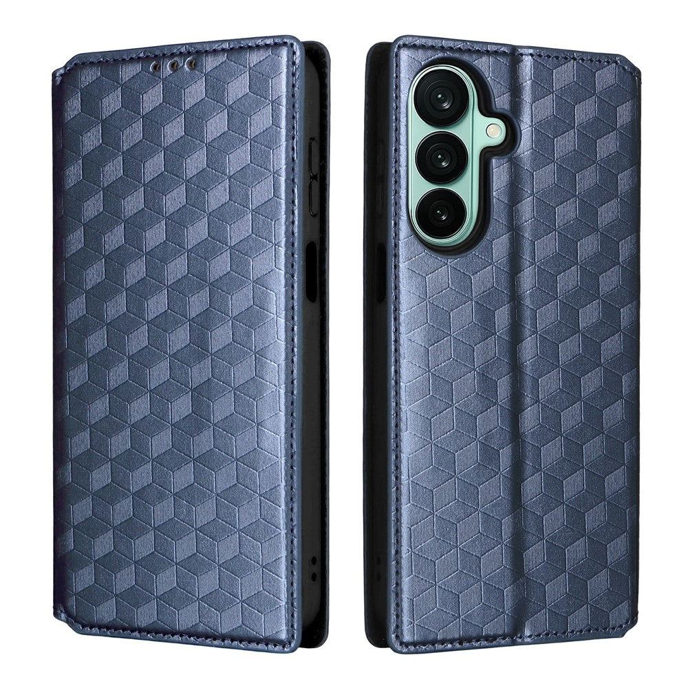 Samsung Galaxy A27 5G Plånboksfodral i PU-läder med rhombustryck