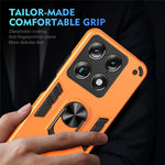 For Motorola Signature 5G Case PC + TPU Drop Defend Phone Cover with Ring Kickstand