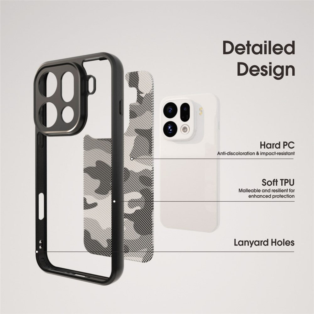 IBMRS for Oppo Find X9 Pro 5G Mobile Cover Soft TPU + Hard PC Case with Wrist Strap (Precision Cutouts)