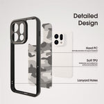 IBMRS for Oppo Find X9 5G Mobile Cover Soft TPU + Hard PC Case with Wrist Strap (Precision Cutouts)