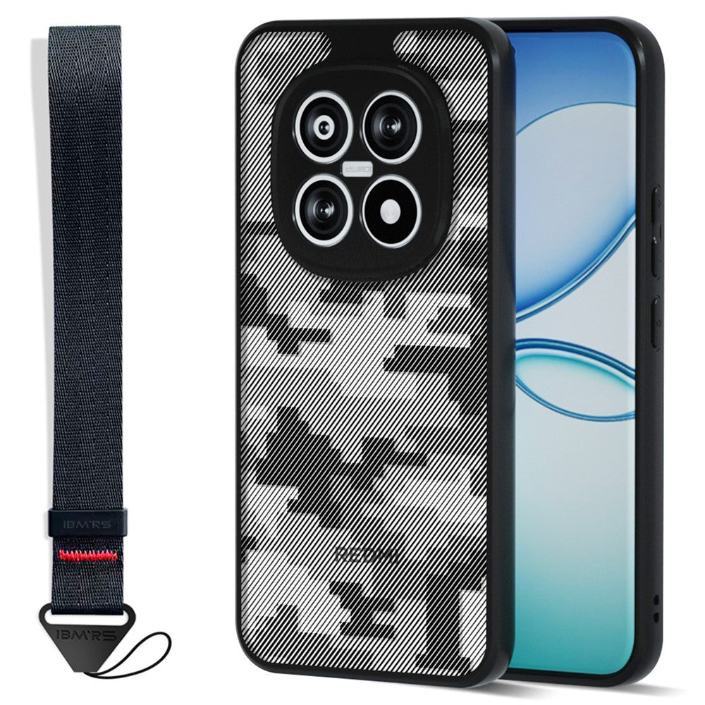IBMRS Mobile Cover for Xiaomi Redmi Note 15 Pro+ 5G (Global)  /  Poco M8 Pro 5G Soft TPU + Hard PC Case with Wrist Strap (Precision Cutouts)