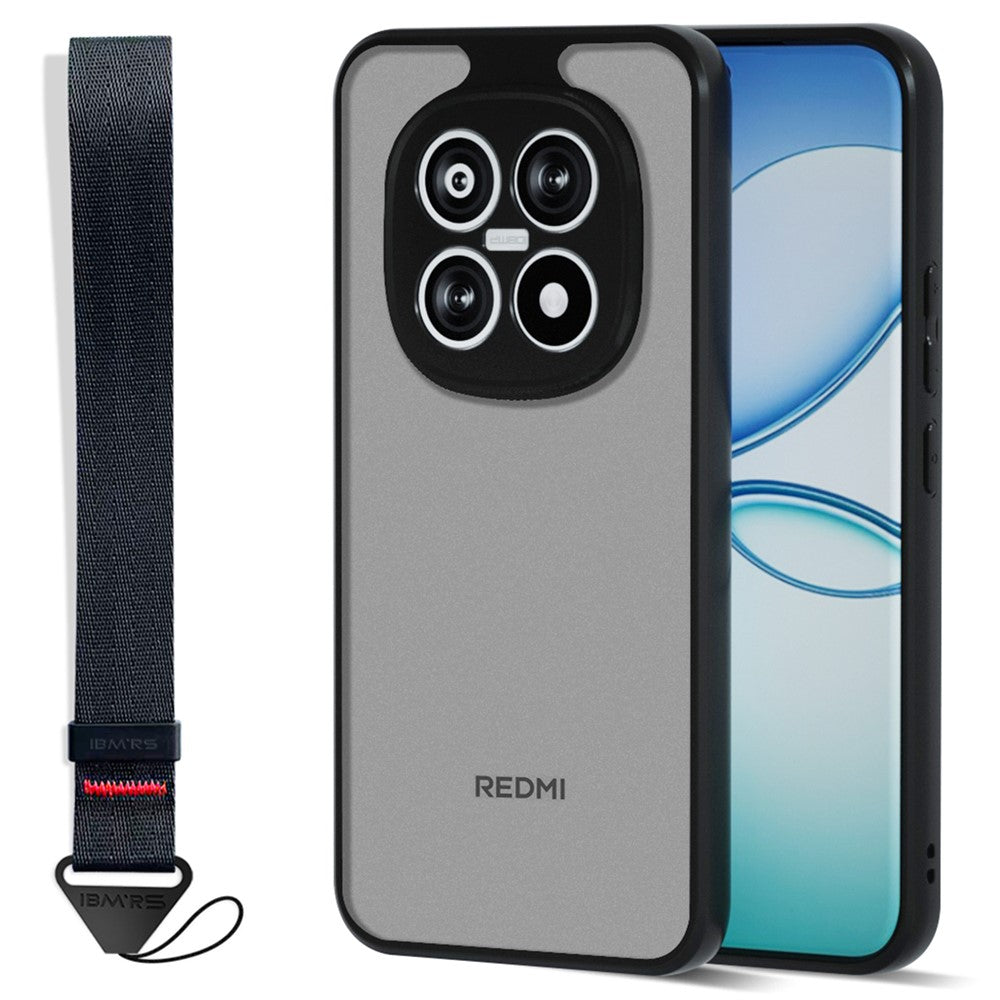 IBMRS Mobile Cover for Xiaomi Redmi Note 15 Pro+ 5G (Global)  /  Poco M8 Pro 5G Soft TPU + Hard PC Case with Wrist Strap (Precision Cutouts)