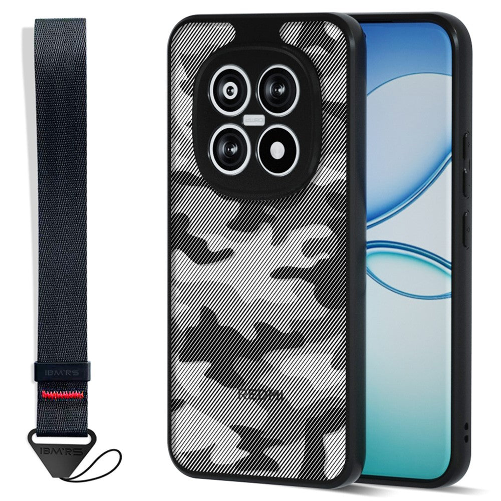IBMRS for Xiaomi Redmi Note 15 4G (Global) Mobile Cover Soft TPU + Hard PC Case with Wrist Strap (Precision Cutouts)