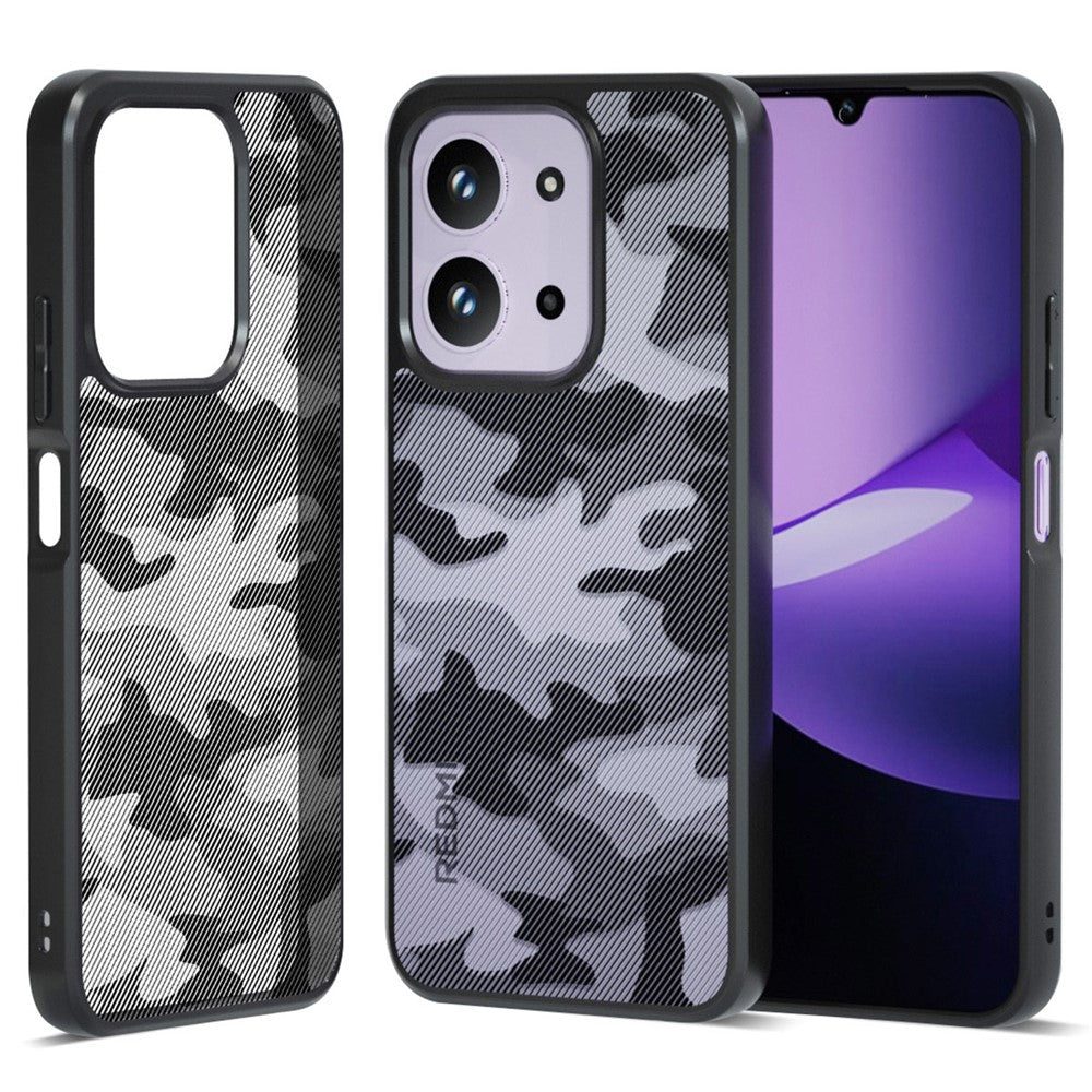 IBMRS Mobile Cover for Xiaomi Redmi 15C 4G (Global) (171mm)  /  Poco C85 4G (171mm) Soft TPU + Hard PC Case with Wrist Strap (Precision Cutouts)