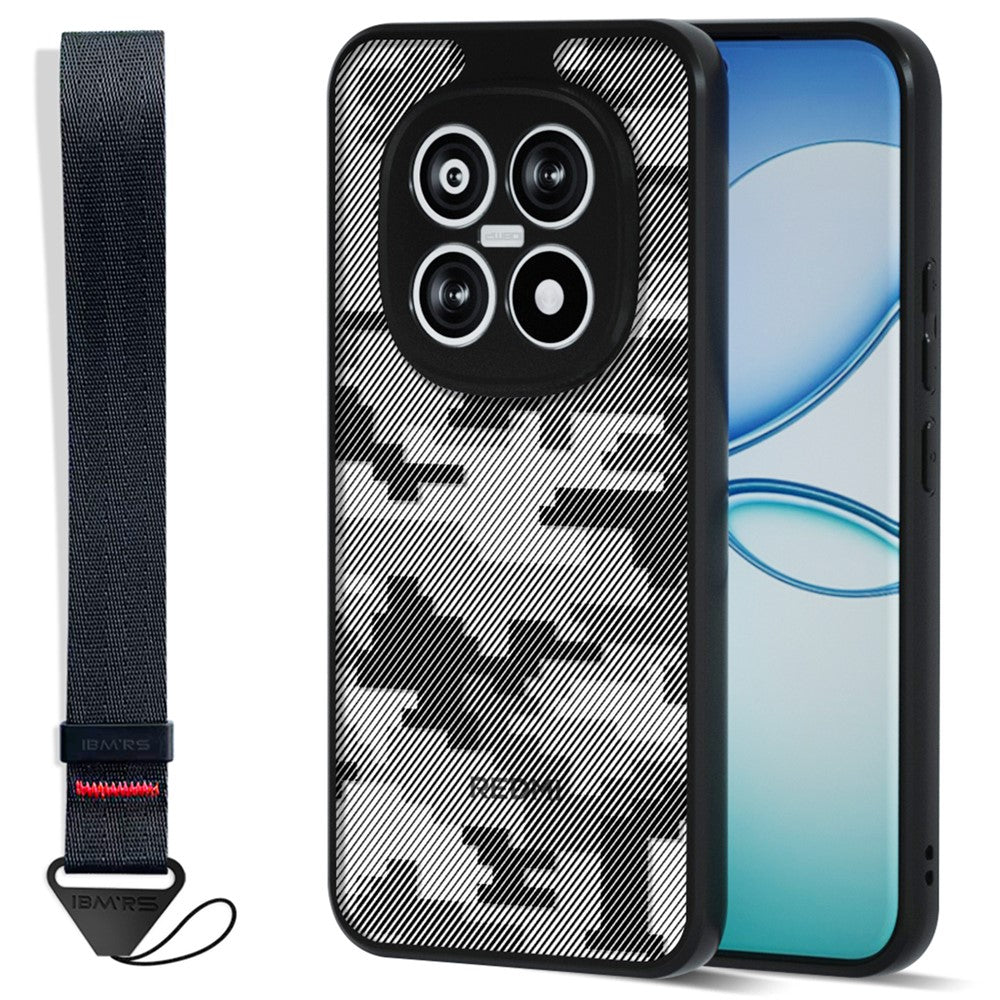 IBMRS för Xiaomi Redmi Note 15 Pro 4G (Global) Mobilskal Mjukt TPU + Hårt PC-skal med Handledsrem (Precisionsutskärningar)