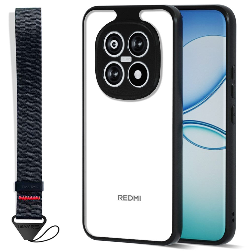 IBMRS för Xiaomi Redmi Note 15 Pro 4G (Global) Mobilskal Mjukt TPU + Hårt PC-skal med Handledsrem (Precisionsutskärningar)