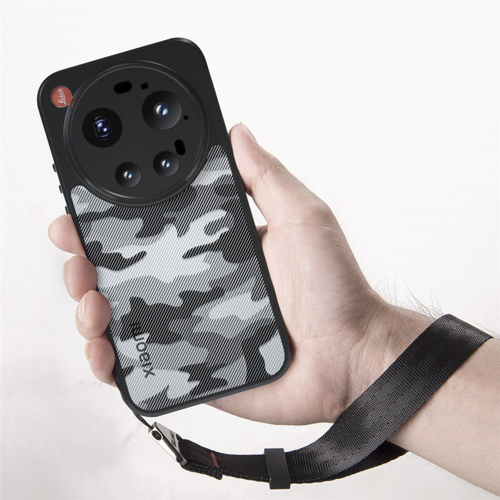 IBMRS för Xiaomi 17 Ultra 5G mobilskal mjukt TPU + hårt PC-skal med handledsrem (precisionsutskärningar)