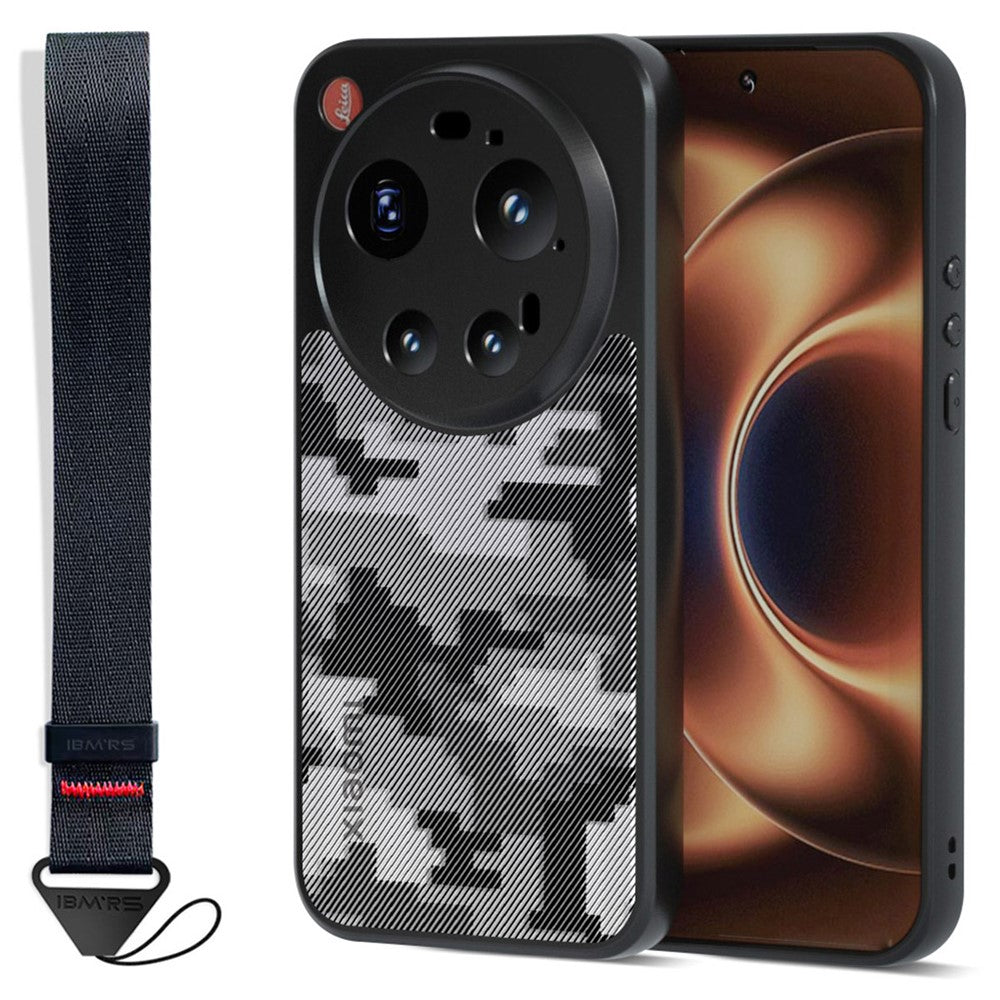 IBMRS för Xiaomi 17 Ultra 5G mobilskal mjukt TPU + hårt PC-skal med handledsrem (precisionsutskärningar)