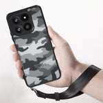 IBMRS Mobile Cover for Honor 400 Smart 5G  /  4G  /  X7d 4G Soft TPU + Hard PC Case with Wrist Strap (Precision Cutouts)