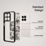 IBMRS Mobile Cover for Honor 400 Smart 5G  /  4G  /  X7d 4G Soft TPU + Hard PC Case with Wrist Strap (Precision Cutouts)