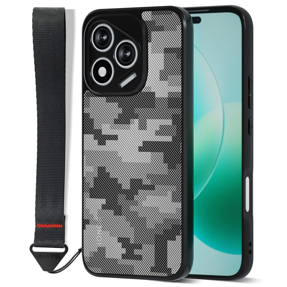 IBMRS for Honor 400 Lite 5G Mobile Cover Soft TPU + Hard PC Case with Wrist Strap (Precision Cutouts)