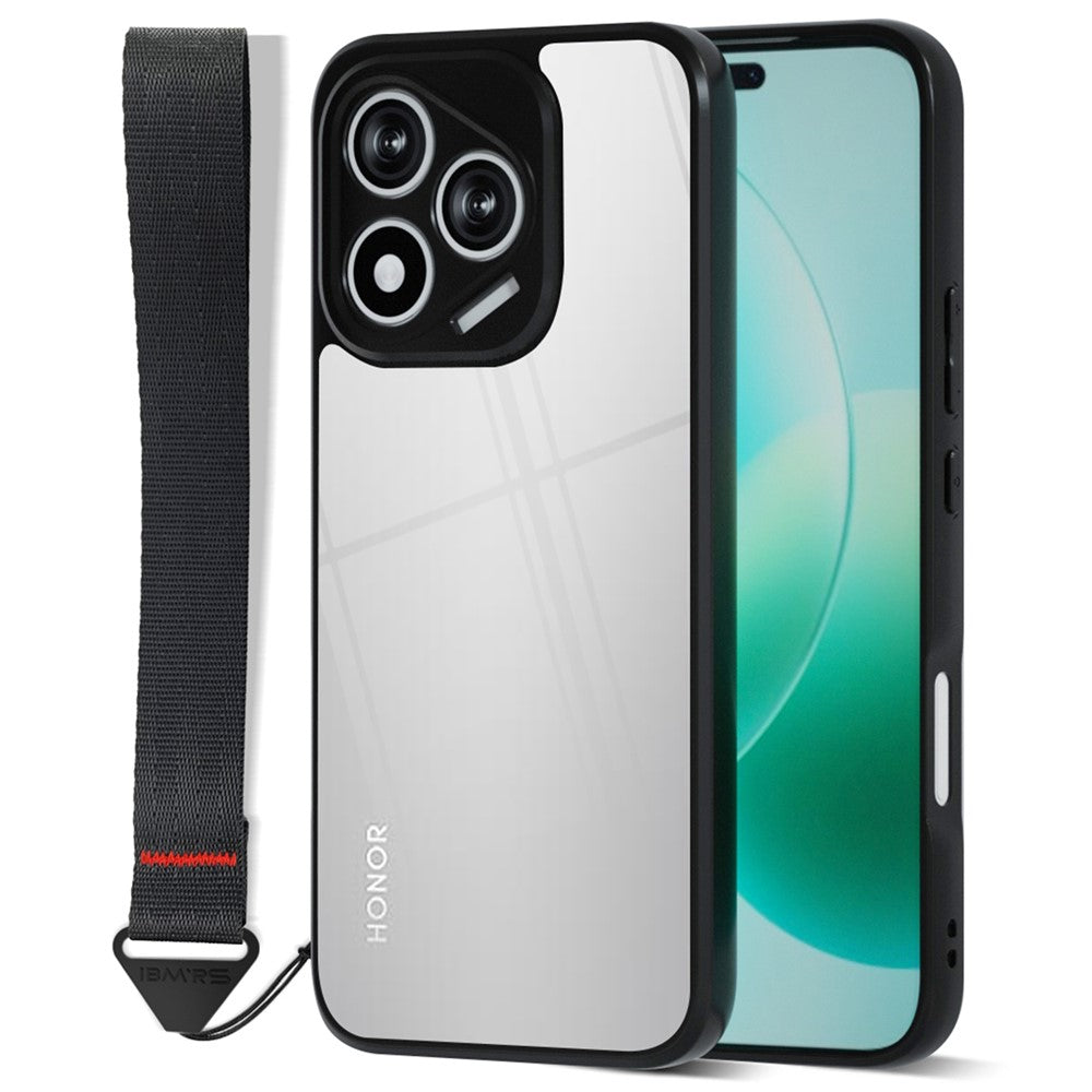 IBMRS for Honor 400 Lite 5G Mobile Cover Soft TPU + Hard PC Case with Wrist Strap (Precision Cutouts)
