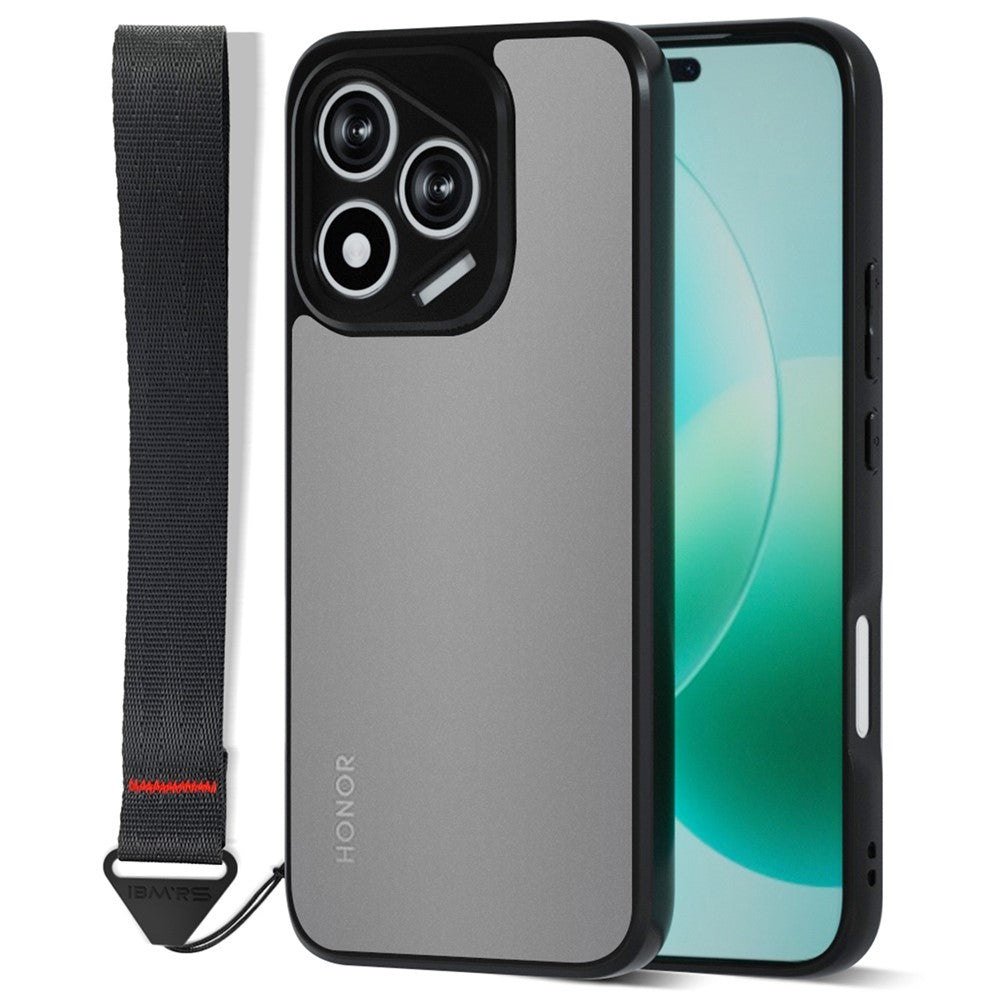 IBMRS for Honor 400 Lite 5G Mobile Cover Soft TPU + Hard PC Case with Wrist Strap (Precision Cutouts)