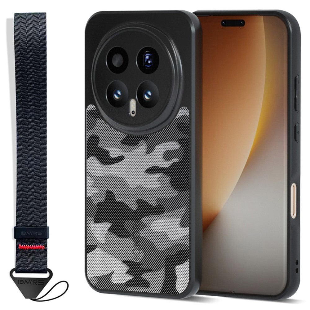 IBMRS for Honor Magic8 5G Mobile Cover Soft TPU + Hard PC Case with Wrist Strap (Precision Cutouts)