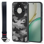 IBMRS Mobile Cover for Honor X9d 5G  /  X70 5G  /  Magic8 Lite 5G Soft TPU + Hard PC Case with Wrist Strap (Precision Cutouts)