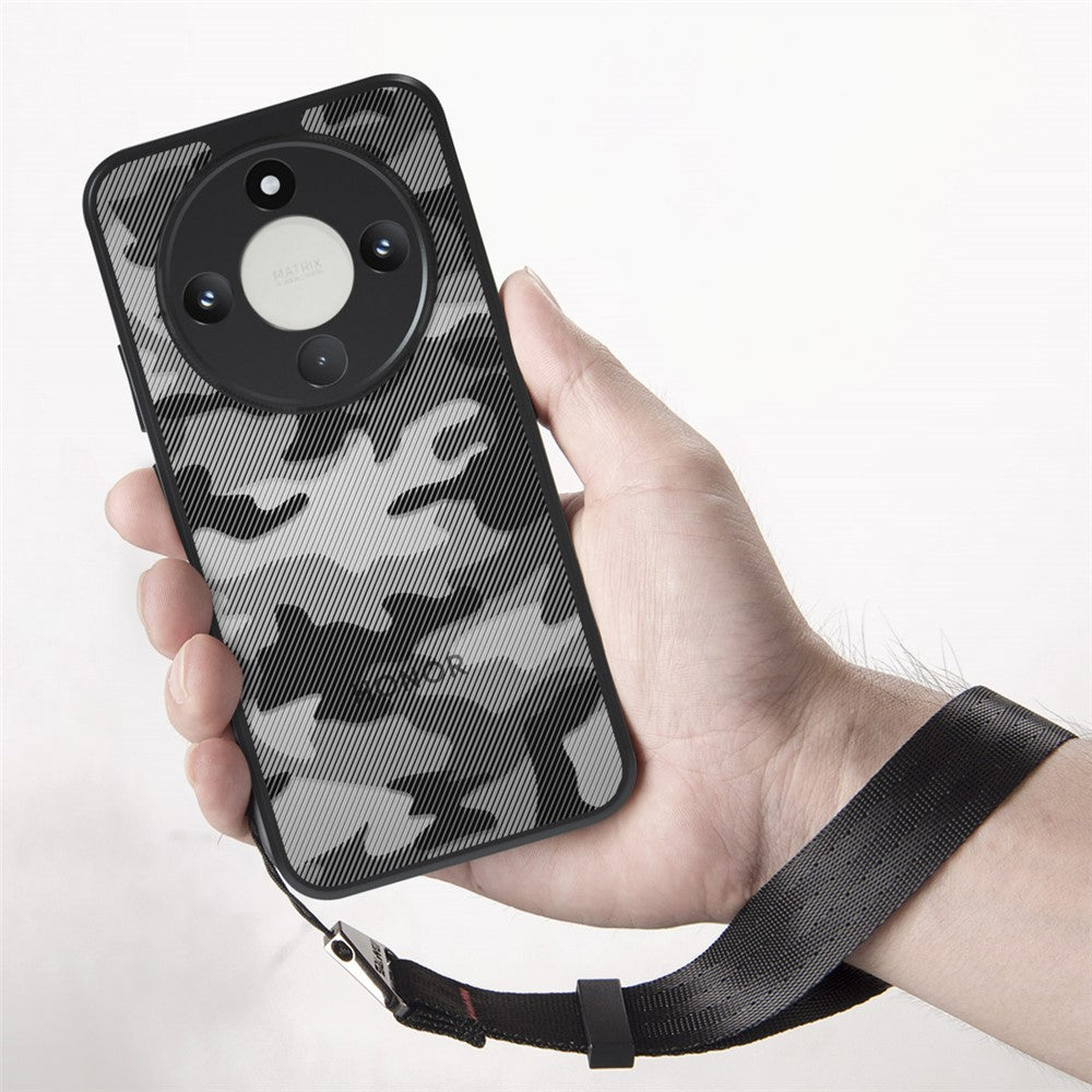 IBMRS Mobile Cover for Honor X9d 5G  /  X70 5G  /  Magic8 Lite 5G Soft TPU + Hard PC Case with Wrist Strap (Precision Cutouts)