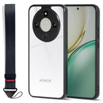 IBMRS Mobile Cover for Honor X9d 5G  /  X70 5G  /  Magic8 Lite 5G Soft TPU + Hard PC Case with Wrist Strap (Precision Cutouts)