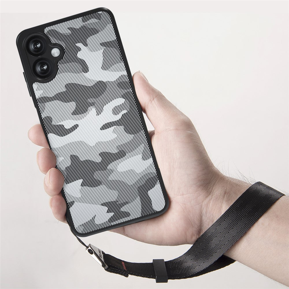 IBMRS for Samsung Galaxy A06 4G Mobile Cover Soft TPU + Hard PC Case with Wrist Strap (Precision Cutouts)