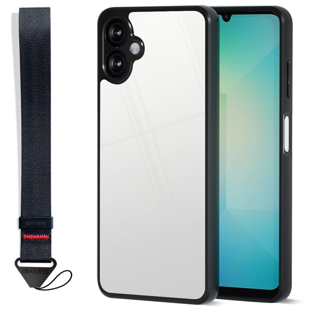IBMRS for Samsung Galaxy A06 4G Mobile Cover Soft TPU + Hard PC Case with Wrist Strap (Precision Cutouts)
