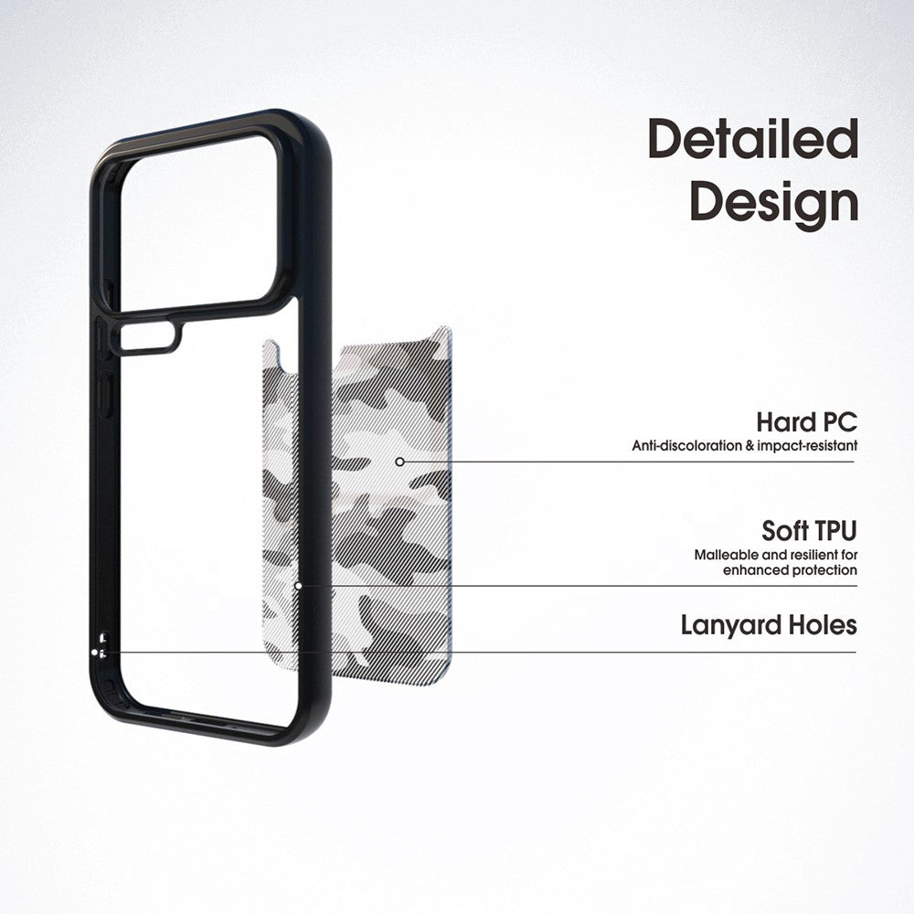 IBMRS for Xiaomi 17 Pro Mobile Cover Soft TPU + Hard PC Case with Wrist Strap (Precision Cutouts)