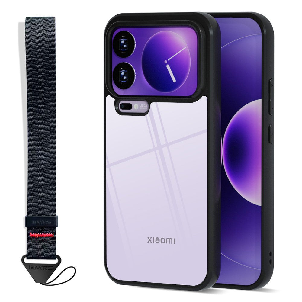 IBMRS for Xiaomi 17 Pro Mobile Cover Soft TPU + Hard PC Case with Wrist Strap (Precision Cutouts)