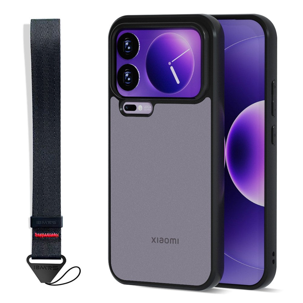 IBMRS for Xiaomi 17 Pro Max Mobile Cover Soft TPU + Hard PC Case with Wrist Strap (Precision Cutouts)