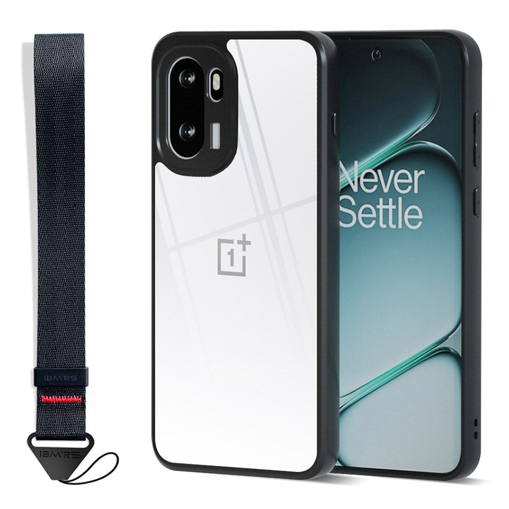 IBMRS för OnePlus 15R 5G mobilskal mjukt TPU + hårt PC-skal med handledsrem (precisionsutskärningar)