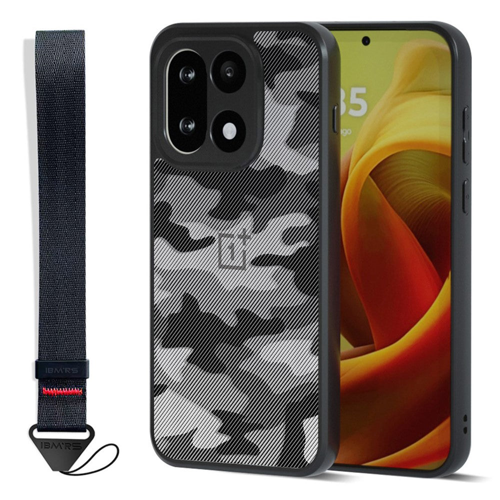 IBMRS for OnePlus 15 5G Mobile Cover Soft TPU + Hard PC Case with Wrist Strap (Precision Cutouts)