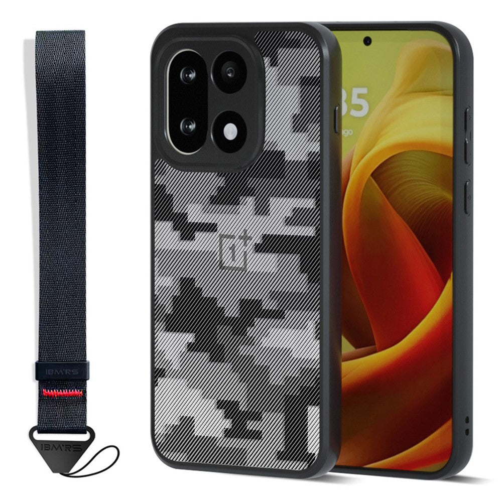 IBMRS for OnePlus 15 5G Mobile Cover Soft TPU + Hard PC Case with Wrist Strap (Precision Cutouts)
