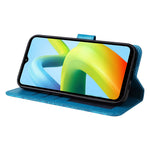 For Xiaomi Redmi A1+ 4G / A2+ 4G / Poco C50 4G PU Leather Sunflower Imprinted Phone Case Overall Coverage Magnetic Closure Stand Flip Cover with Wrist Strap
