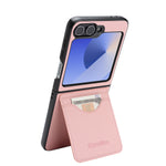 For Samsung Galaxy Z Flip7 FE 5G / Galaxy Z Flip6 5G HGUANCASE Case Wallet Stand Detachable Vintage Leather Phone Cover with Wrist Strap
