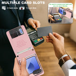 For Samsung Galaxy Z Flip7 FE 5G / Galaxy Z Flip6 5G HGUANCASE Case Wallet Stand Detachable Vintage Leather Phone Cover with Wrist Strap
