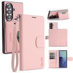 Til Samsung Galaxy Z Fold6 5G HGUANCASE Etui Pung Stand Aftageligt Vintage Læder Telefoncover med Håndrem