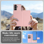 Til Samsung Galaxy Z Fold6 5G HGUANCASE Etui Pung Stand Aftageligt Vintage Læder Telefoncover med Håndrem