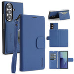 Til Samsung Galaxy Z Fold6 5G HGUANCASE Etui Pung Stand Aftageligt Vintage Læder Telefoncover med Håndrem