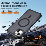 For iPhone 15 Plus Magnetic Case Electroplated Frame Skin-touch TPU+PC Phone Cover