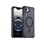 För iPhone 16e / iPhone 17e Magnetiskt Skal Galvaniserad Ram Hudnära TPU+PC Telefonskydd