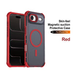 Til iPhone Air Magnetic Case Elektrogalvaniseret Ramme Hud-touch TPU+PC Telefoncover