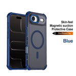 Til iPhone Air Magnetic Case Elektrogalvaniseret Ramme Hud-touch TPU+PC Telefoncover
