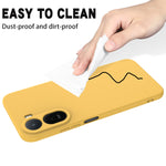 Liquid Silicone Case for Xiaomi Poco C85x 5G / Redmi A7 Pro 4G (171.56mm) / Redmi A7 Pro 5G Phone Back Cover with Hand Strap