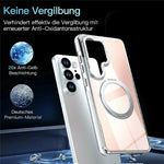 Samsung Galaxy S23 Ultra Magnetiskt Skal Fluorescerande Design TPU Akryl mobil Baksida med 360° Roterande Stativ