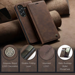 CASEME för Samsung Galaxy A27 5G Plånboksfodral 013-serien PU-lädermobilfodral med stativ