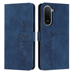 For Xiaomi Poco C85x 5G / Redmi A7 Pro 4G (171.56mm) Stand Case PU Leather Phone Cover Imprinted Heart Pattern