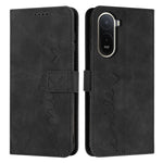 For Xiaomi Poco C85x 5G / Redmi A7 Pro 4G (171.56mm) Stand Case PU Leather Phone Cover Imprinted Heart Pattern
