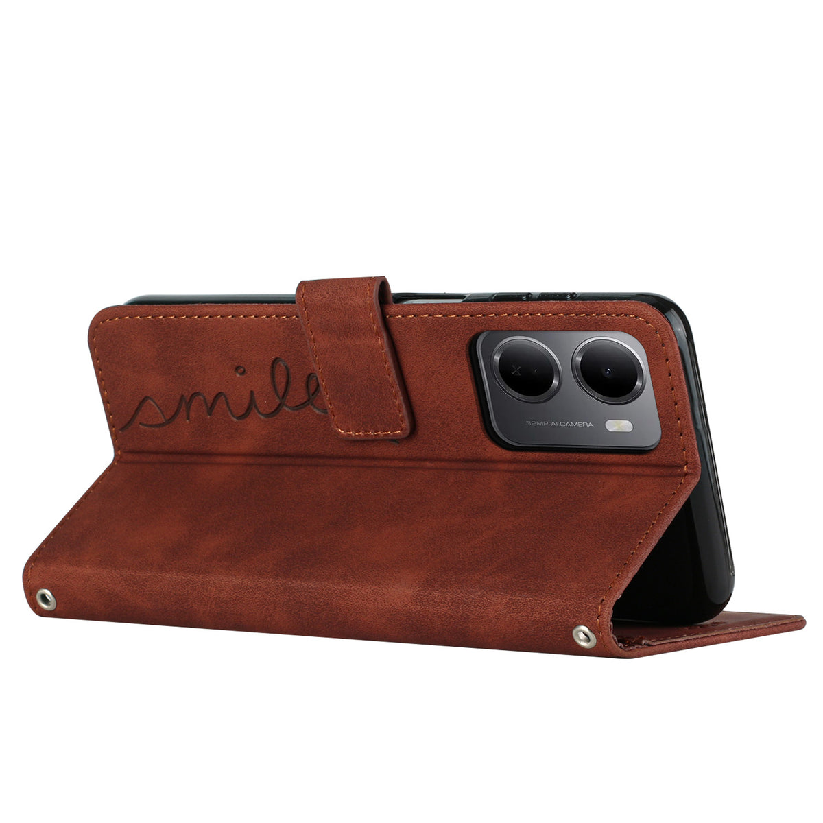 For Xiaomi Redmi 15a 5G Stand Case PU Leather Phone Cover Imprinted Heart Pattern